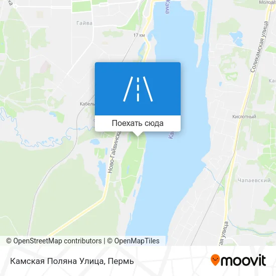 Карта Камская Поляна Улица