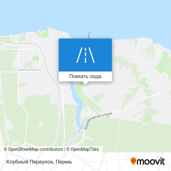 Карта Клубный Переулок