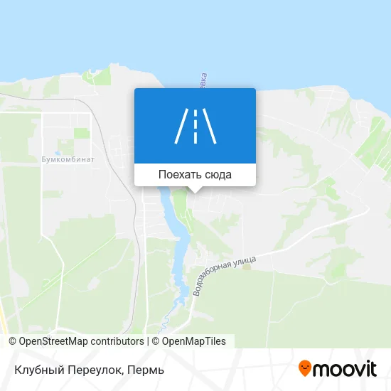 Карта Клубный Переулок