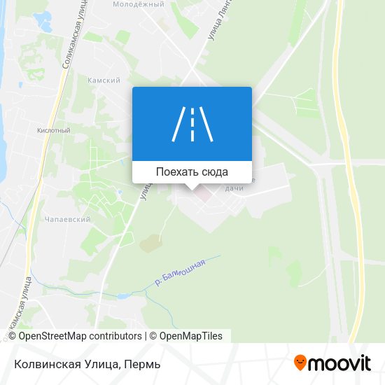 Карта Колвинская Улица