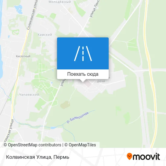 Карта Колвинская Улица