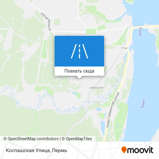 Карта Коспашская Улица