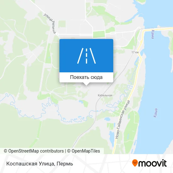 Карта Коспашская Улица