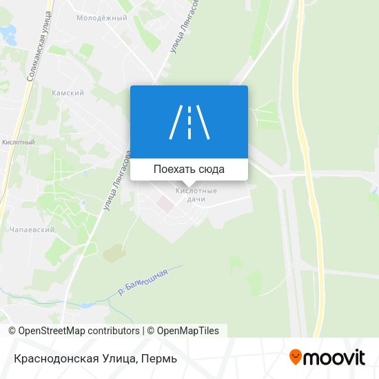 Карта Краснодонская Улица
