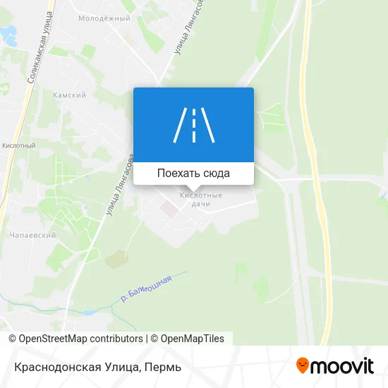 Карта Краснодонская Улица