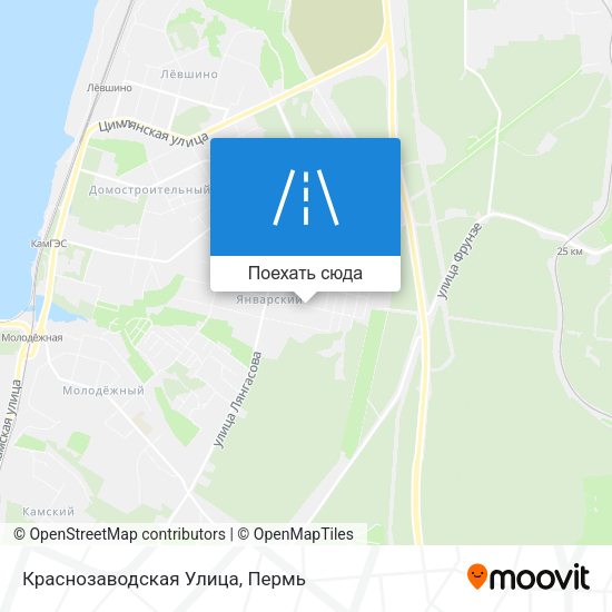 Карта Краснозаводская Улица