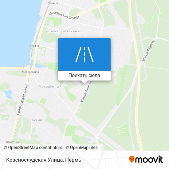 Карта Краснослудская Улица
