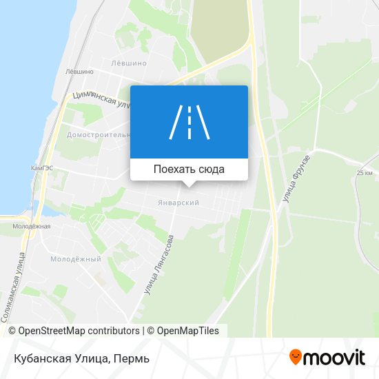 Карта Кубанская Улица