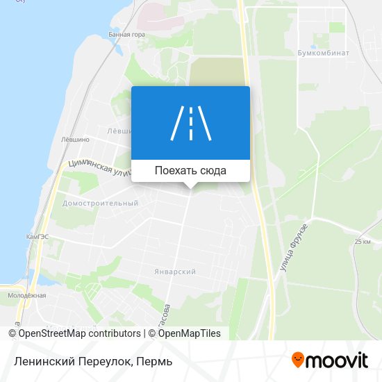 Карта Ленинский Переулок