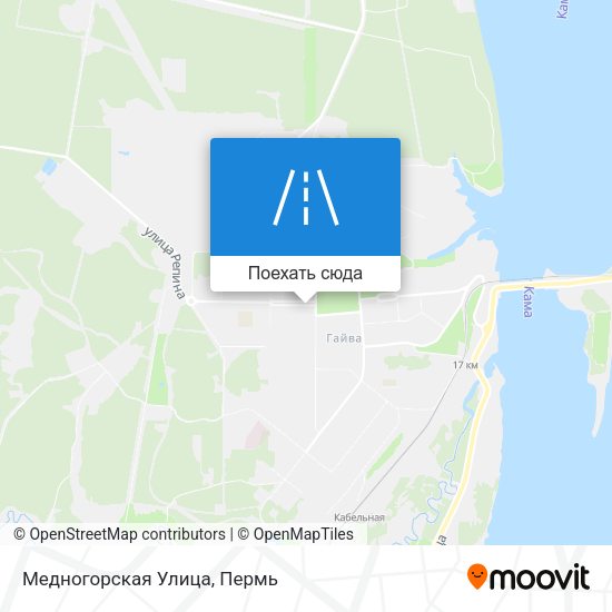 Карта Медногорская Улица