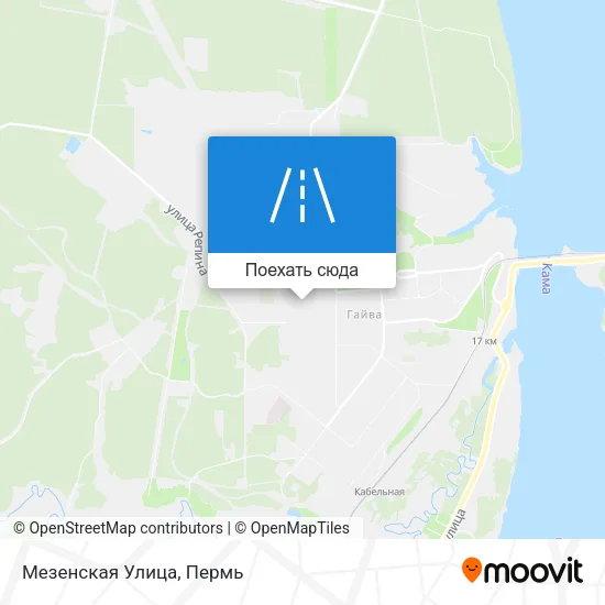 Карта Мезенская Улица