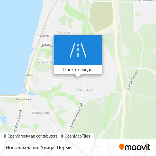 Карта Новоалмазная Улица