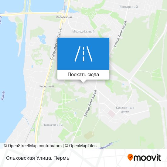 Карта Ольховская Улица