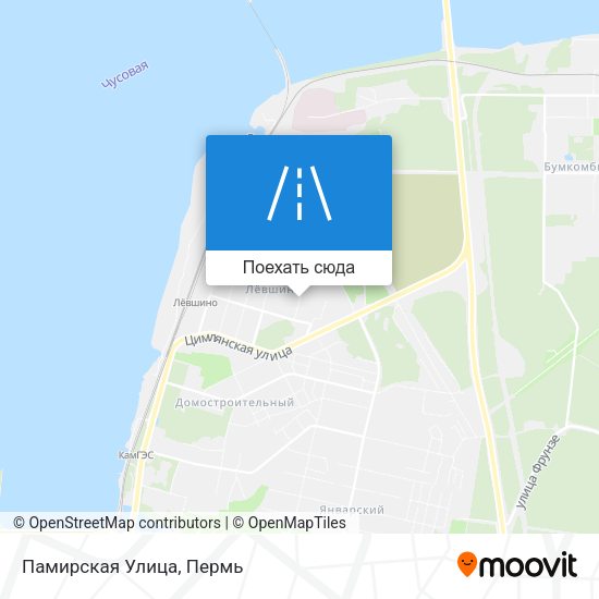 Карта Памирская Улица