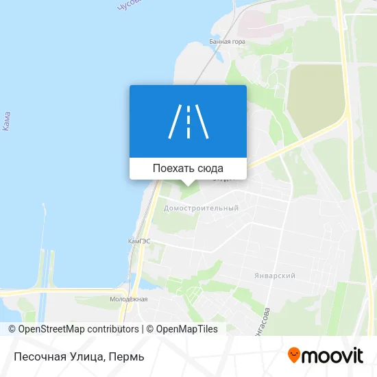 Карта Песочная Улица