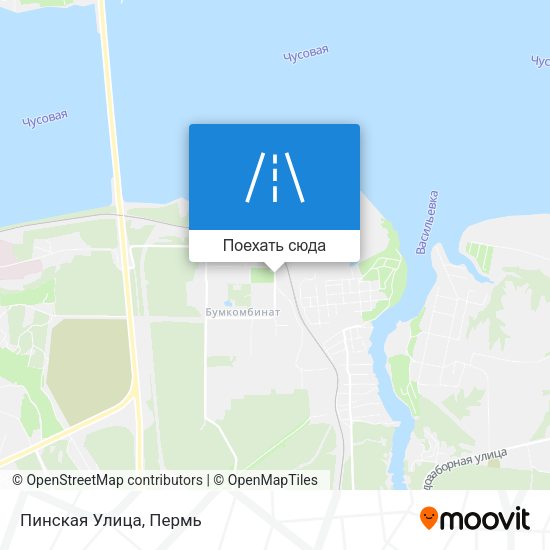 Карта Пинская Улица