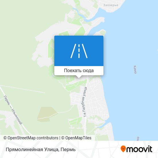 Карта Прямолинейная Улица