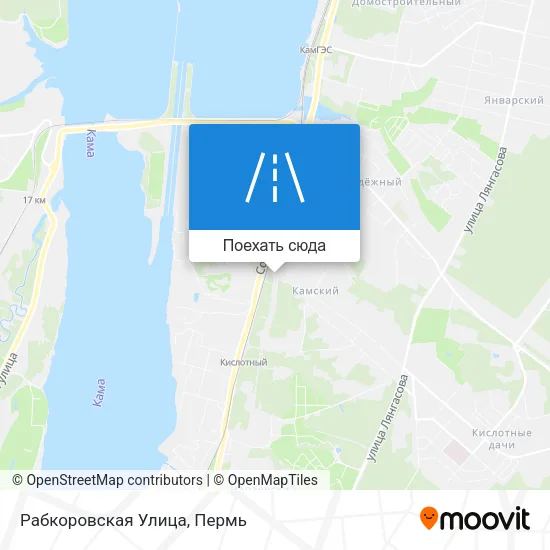 Карта Рабкоровская Улица