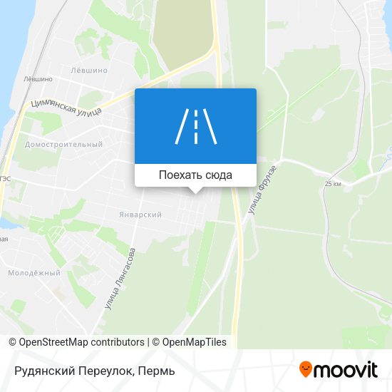 Карта Рудянский Переулок