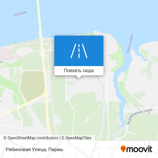 Карта Рябиновая Улица