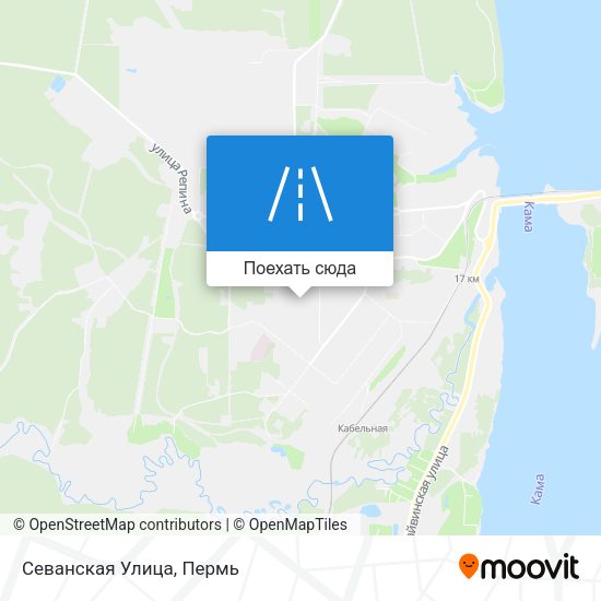 Карта Севанская Улица