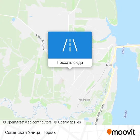Карта Севанская Улица