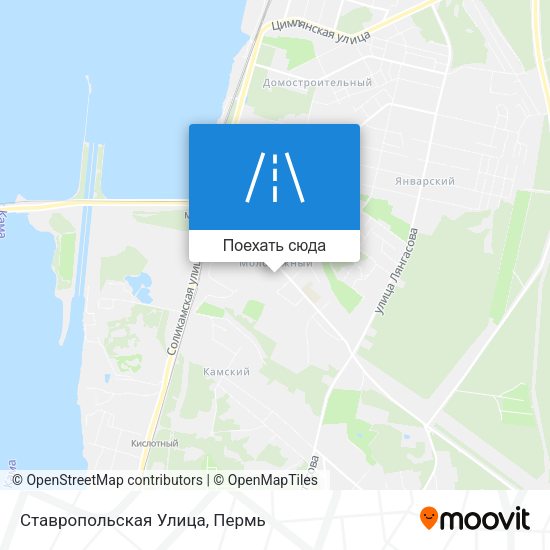 Карта Ставропольская Улица