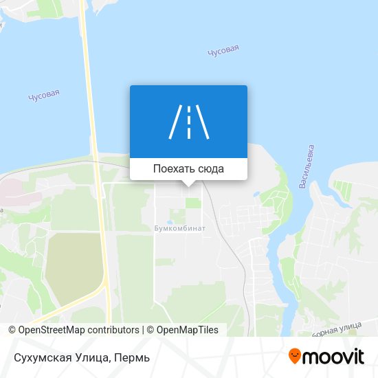 Карта Сухумская Улица