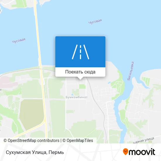 Карта Сухумская Улица