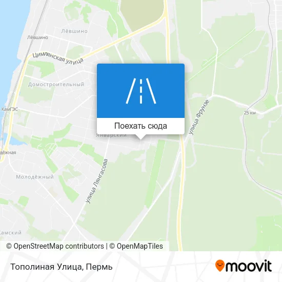 Карта Тополиная Улица