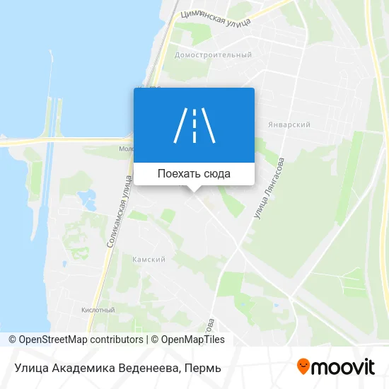 Карта Улица Академика Веденеева