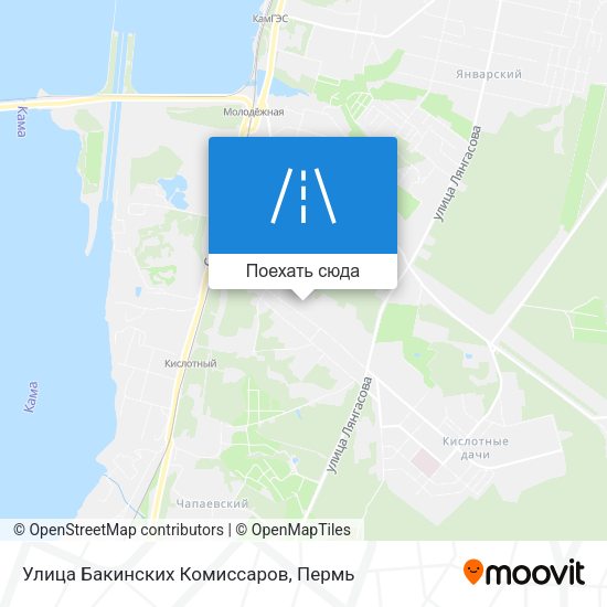 Карта Улица Бакинских Комиссаров