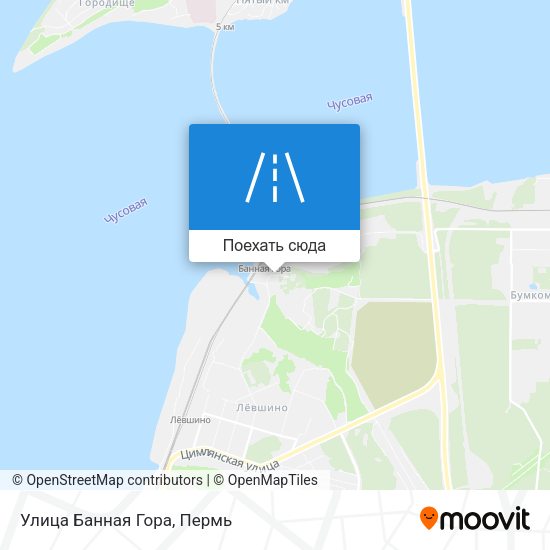 Карта Улица Банная Гора