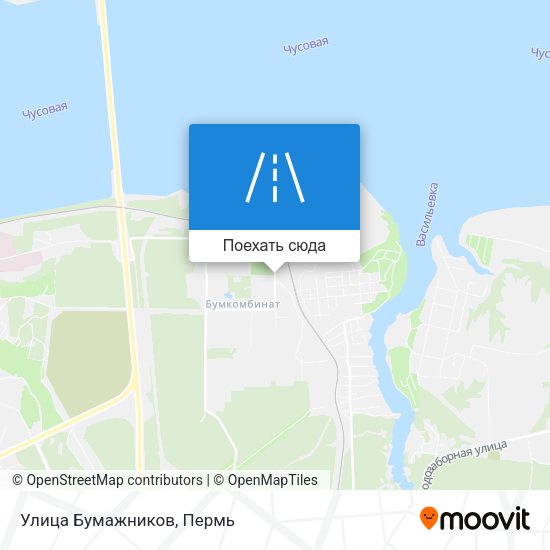 Карта Улица Бумажников