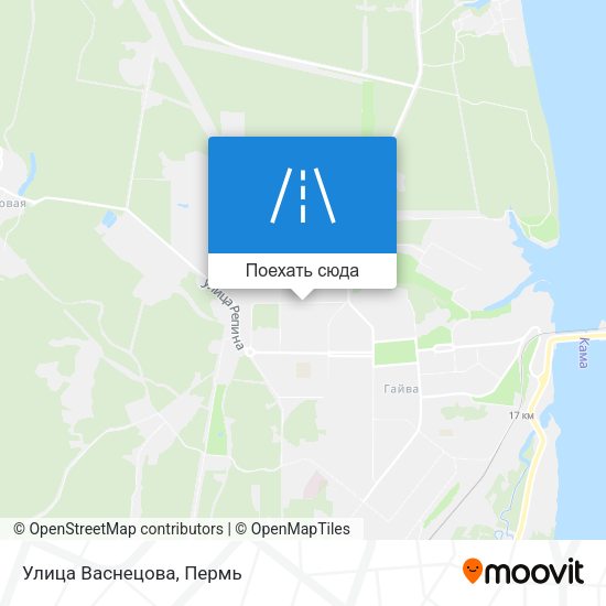 Карта Улица Васнецова