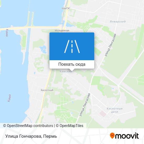 Карта Улица Гончарова