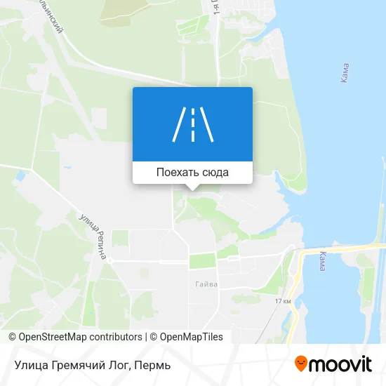 Карта Улица Гремячий Лог