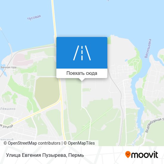 Карта Улица Евгения Пузырева