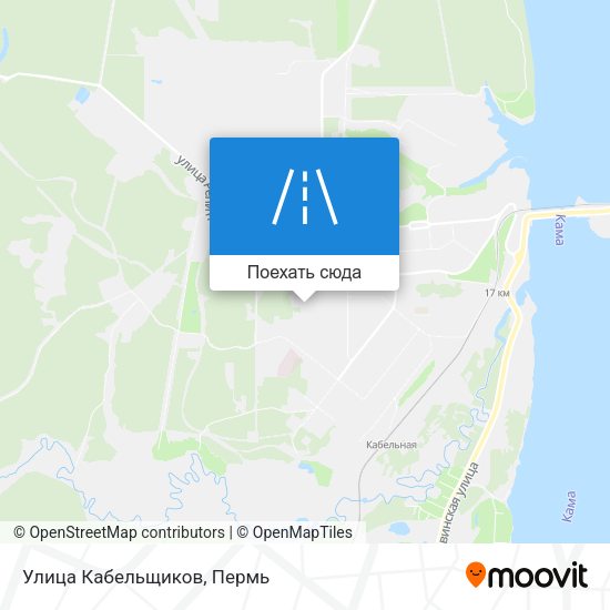 Карта Улица Кабельщиков