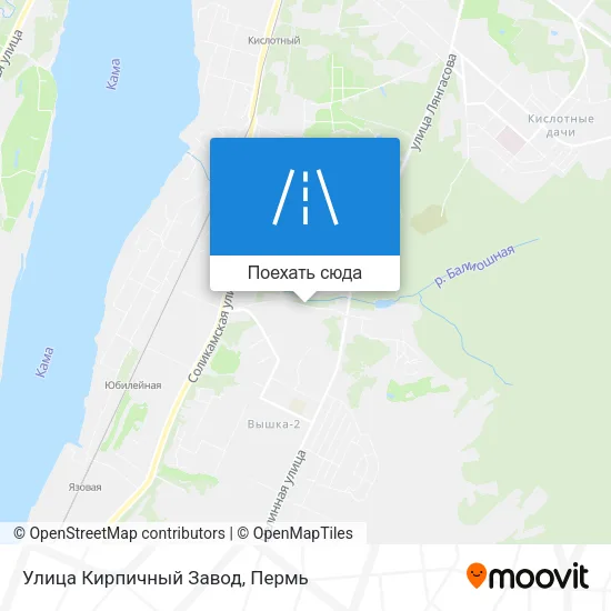 Карта Улица Кирпичный Завод