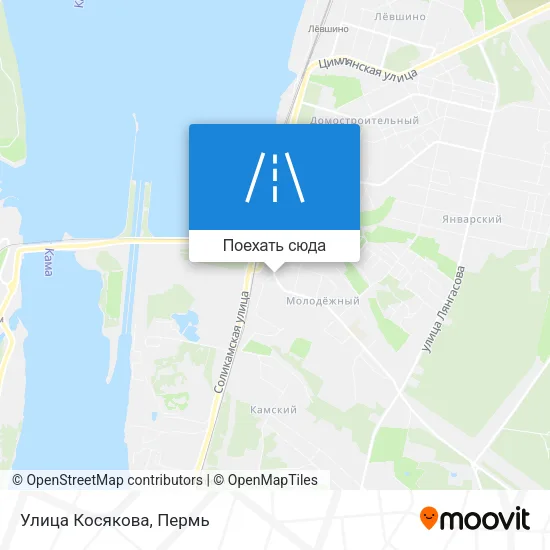 Карта Улица Косякова