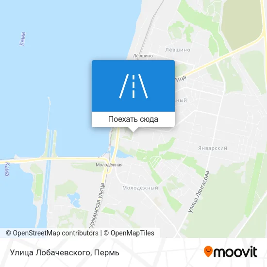 Карта Улица Лобачевского