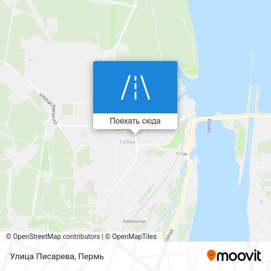 Карта Улица Писарева