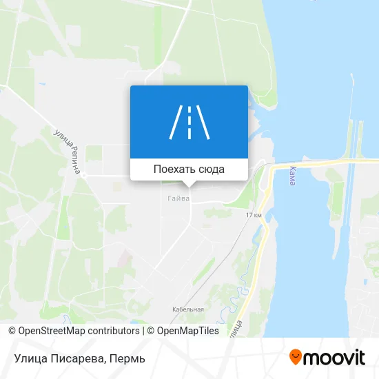 Карта Улица Писарева