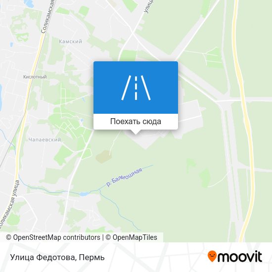 Карта Улица Федотова