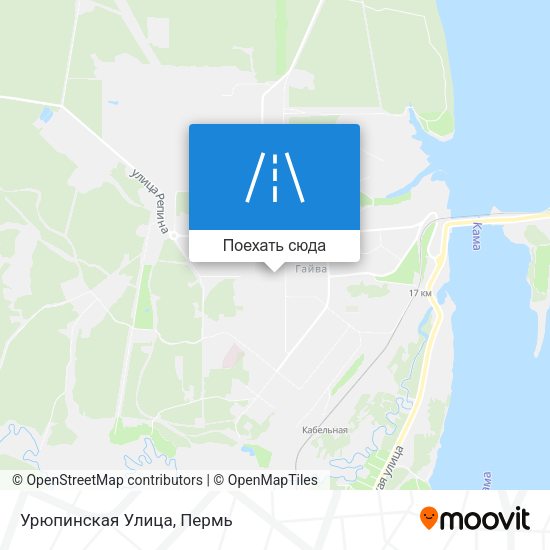 Карта Урюпинская Улица