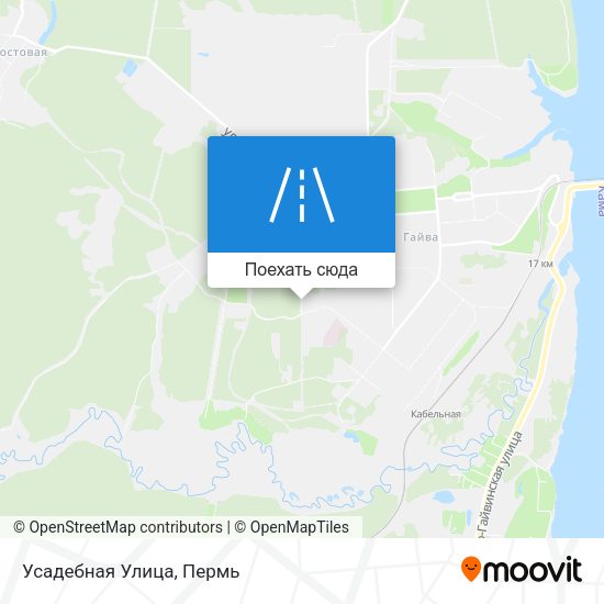 Карта Усадебная Улица