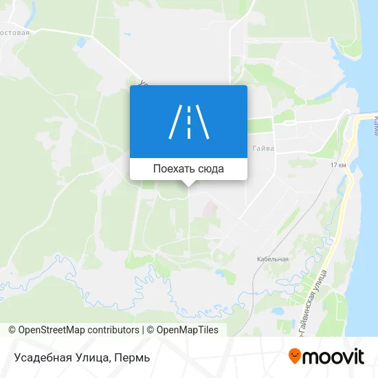Карта Усадебная Улица