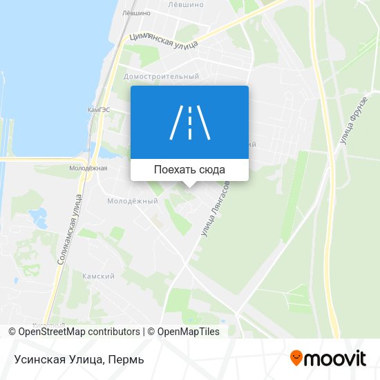 Карта Усинская Улица