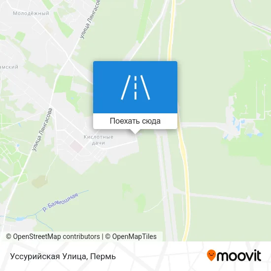 Карта Уссурийская Улица